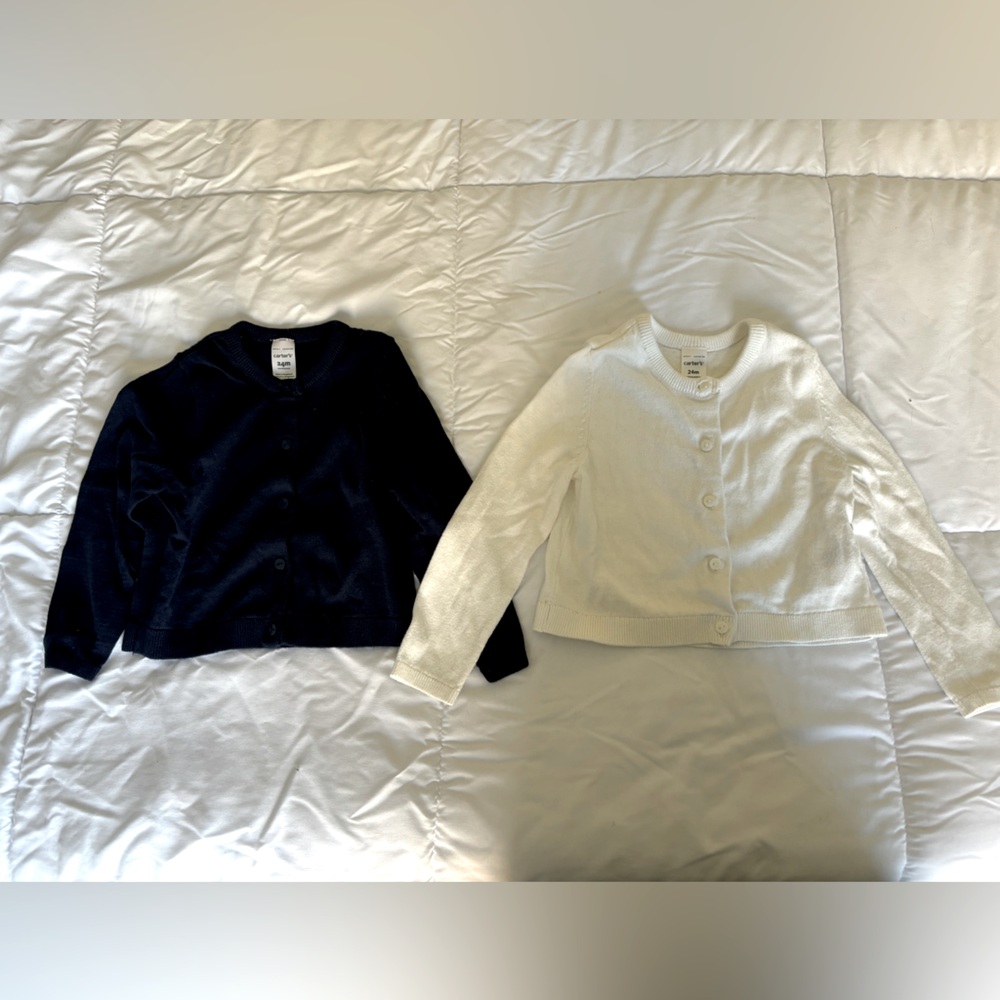 24M Carter's 2 Pack Cardigans - Never Worn!